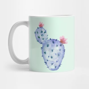 Watercolor cactus with flowers Mug